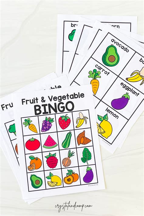 Fruits Bingo Cards to Download, Print and Customize!.